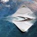 City of Mériens, Jacques Rougerie, manta ray floating city, floating city, oceanic research, seaorbiter, ocean research, university city, city shaped like manta ray
