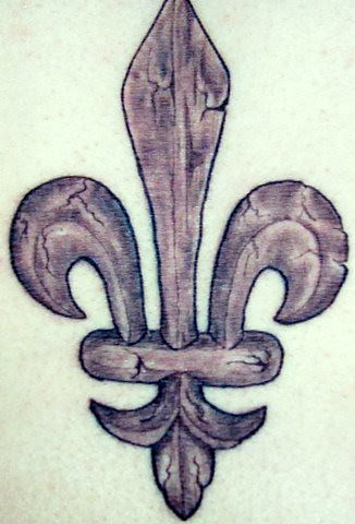 Inspired by my fleur-de-lis photo in my 'France' set, the tattoo 