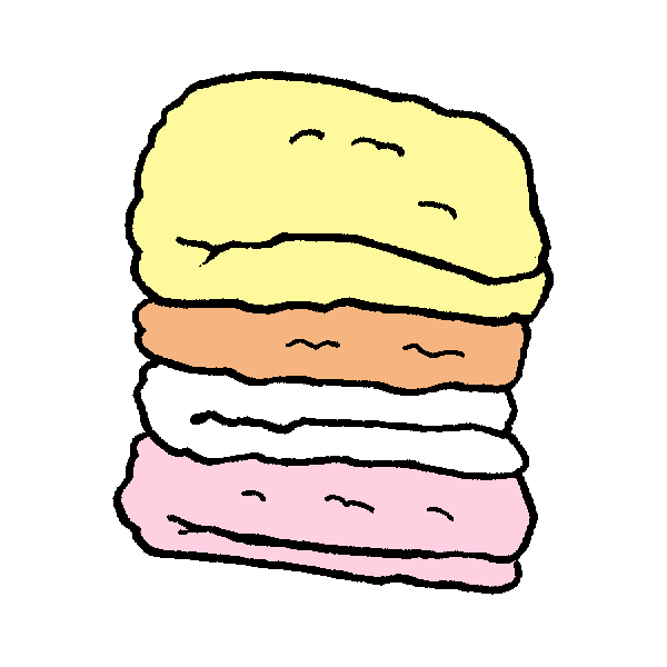 タオルたたみのイラスト かわいいフリー素材が無料のイラストレイン