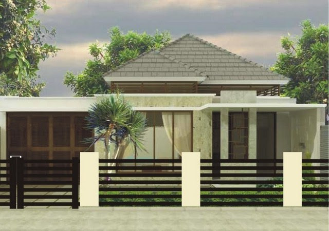  Fasad  Rumah  Minimalis 1 Lantai Modern  Fasad  Rumah  2704 
