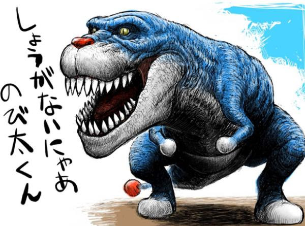 ジュラシックワールド2 ドラえもん来園 15年11月11日のイラストのボケ ボケて Bokete