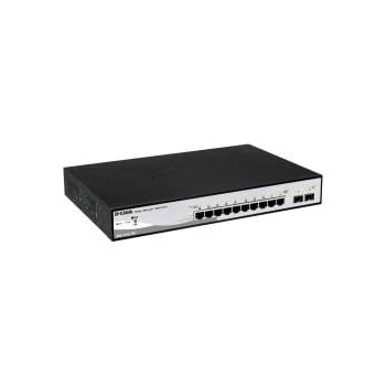D-Link Web Smart DGS-1210-10P Commutateur Géré 10 x 10/100/1000 + 2 x SFP partagé Ordinateur de bureau PoE