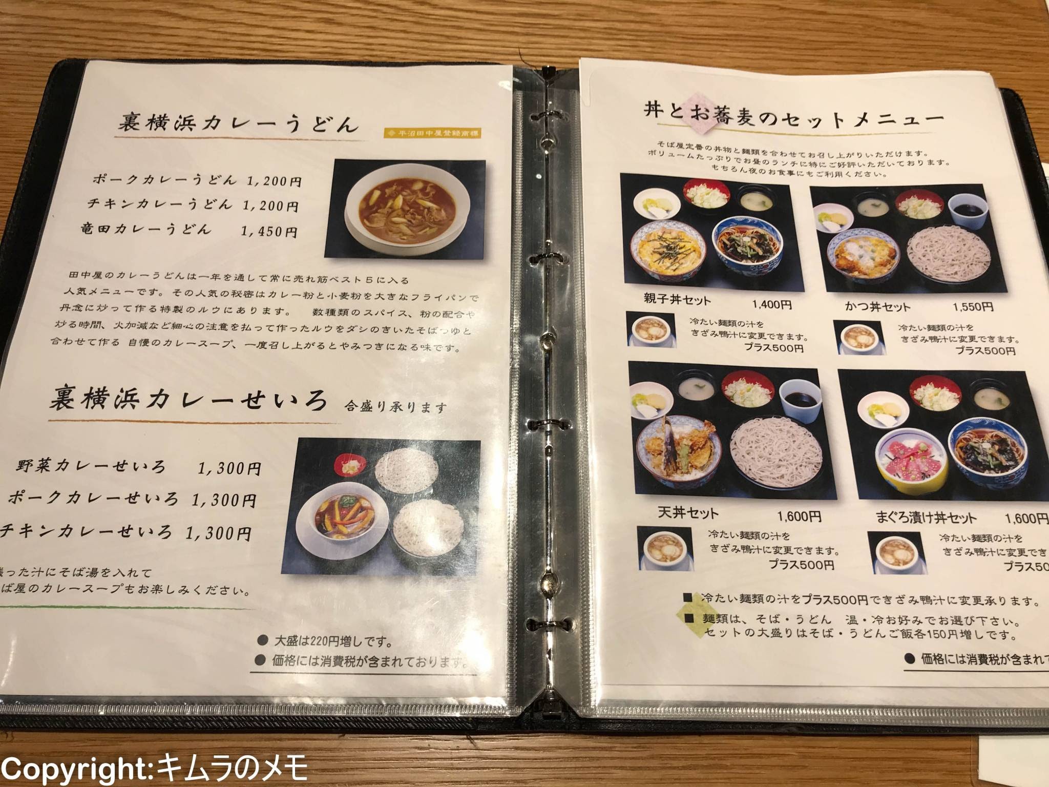 平沼 田中屋 03 キムラのメモ
