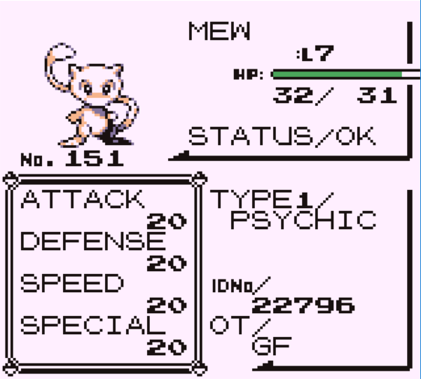 Step By Step Guide On How To Obtain A Pokebank Compatible Mew In Red Blue Ue With Working 8f Ace Setup R Pokemon