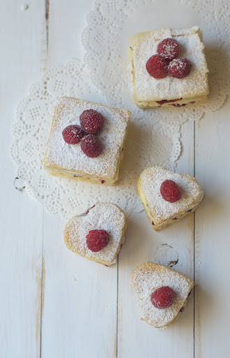 Raspberry Lychee Mille Feuille