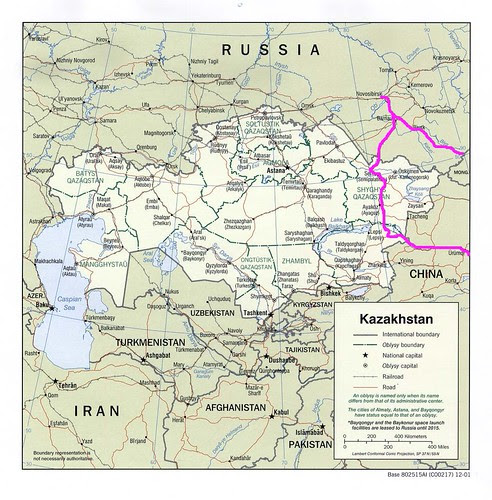Kazakhstan with Route