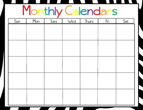 printable monday  friday template bing