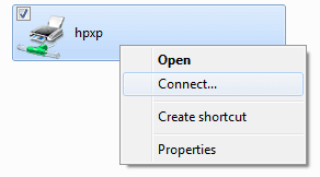 connect to printer