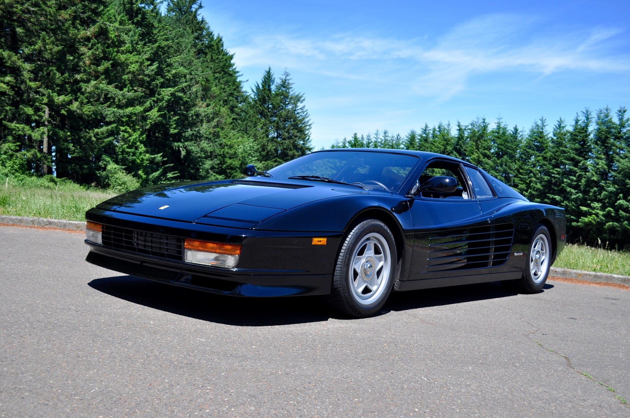 Time Machine Test Drive 19 Ferrari Testarossa 4 9 Liter Flat 12 Engine Rated 390hp
