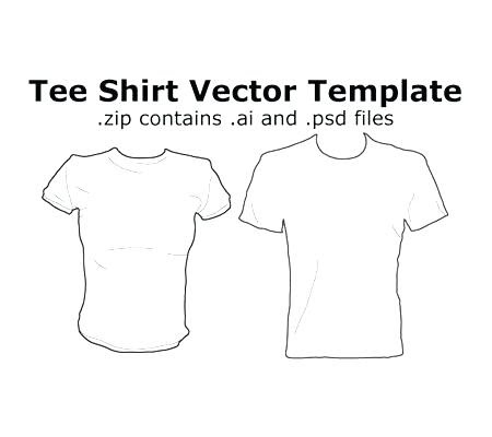 Download T Shirt Vector Template Illustrator at GetDrawings | Free download