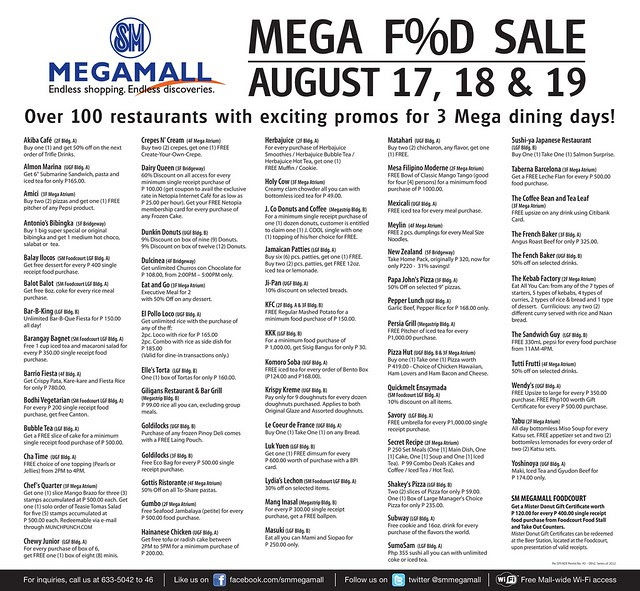 SMMG-MEGA FOOD SALE