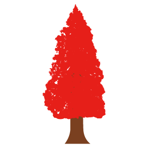 杉2 花 植物イラスト Flode Illustration フロデイラスト