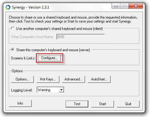 synergy01 Use Your Keyboard and Mouse on More than One Computer with Synergy