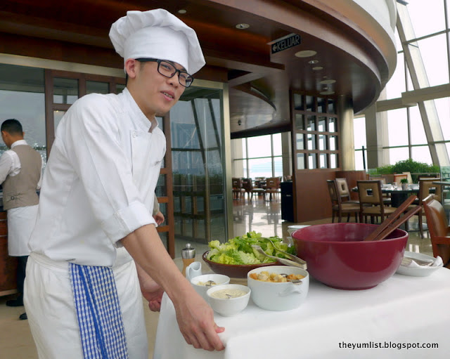 Table Service Caesar Salad Bubbly Brunch, Thirty8, Grand Hyatt Kuala Lumpur, Malaysia, KLCC, hotel, brunch, buffet, prosecco, bubbly, Champagne, free-flow, view