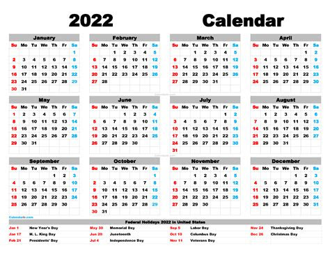 With the new year quickly approaching, now is the time to start planning for 2023. free printable 2022 calendar with holidays pdf png