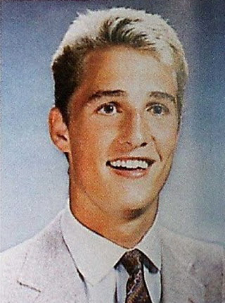 Young Matthew McConaughey yearbook picture