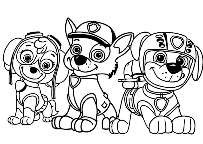 Paw Patro 12 Ausmalbilder Gratis