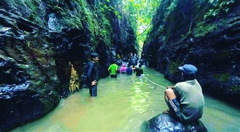 susur sungai seru  curug putri  green canyon
