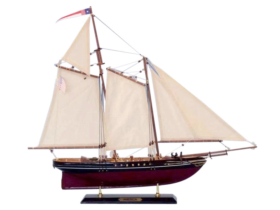 Buy Wooden America Limited Model Sailboat 24 Inch - Ship ...