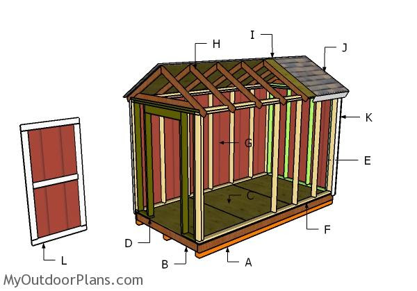 6x12 Shed Plans | MyOutdoorPlans | Free Woodworking Plans 