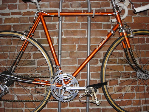 vintage classic lugged steel with chrome Raleigh International touring geometry