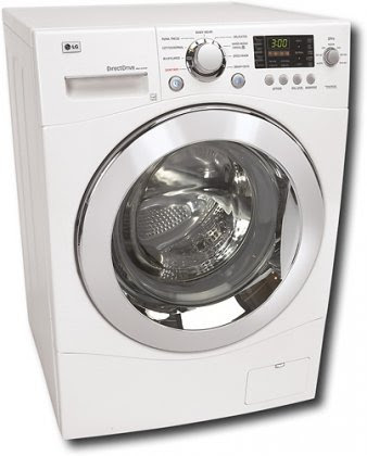 LG 27 Cu Ft 9-Cycle Ultra Capacity Compact Washer - White