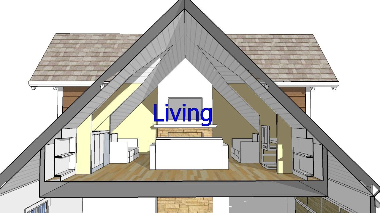 Design an Attic Roof Home with Dormers using SketchUp ...