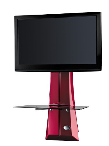 Meliconi Ghost Design 1000 Support mural pour TV Plasma / LCD Rouge métallisé