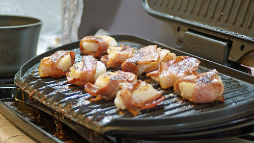 Scallops and bacon
