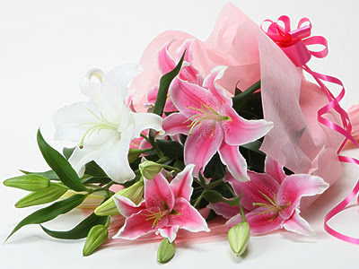 11月オリエンタルリリー 誕生日に贈る花束 花言葉をそえて