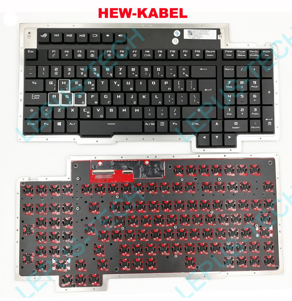Keyboard for ASUS ROG GX800 GX800V GX800VH Greek GK UK keyboard with backlight Mechanical Keyboard