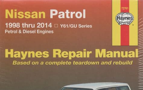 Download Link nissan patrol y61 rd28eti zd30ddti tb48de full service repair manual 2000 2005 mobipocket PDF