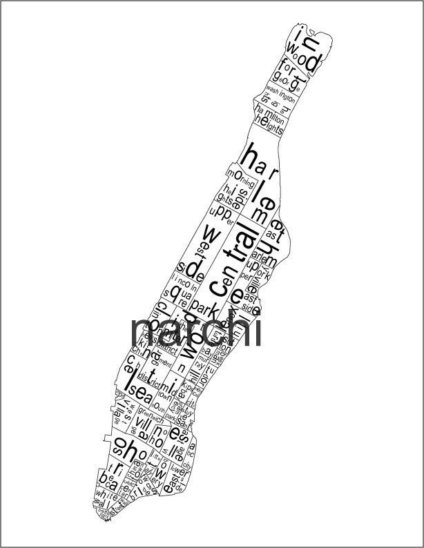 new york city map printable. new york city- neighborhood