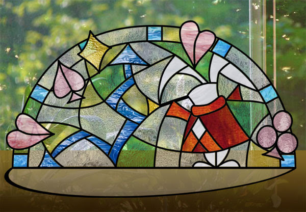 ステンドグラス無料 デザイン 図案 型紙 ダウンロード