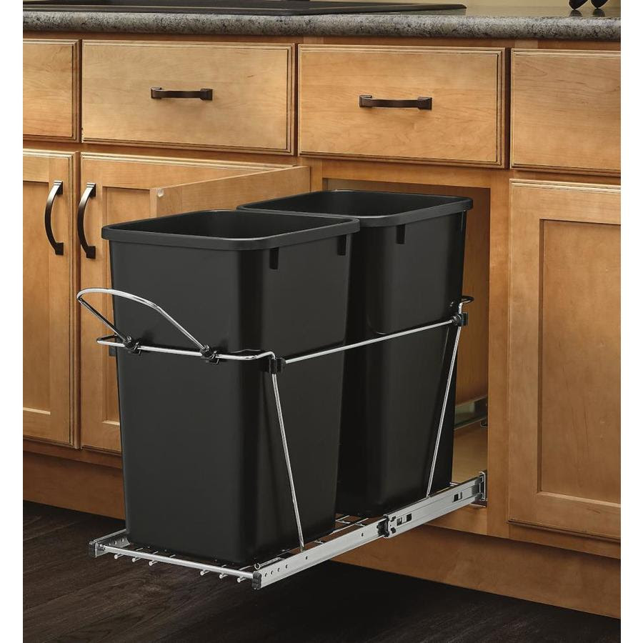 rev a shelf double trash can pull out