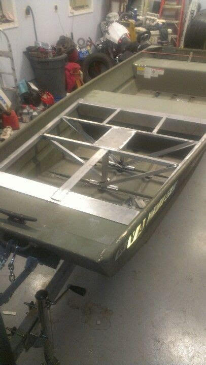 custom flat deck   jon boat  built jon boat boat