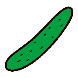 野菜のイラスト きゅうり イラストくん