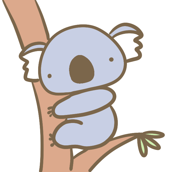 木のぼりコアラのイラスト かわいいフリー素材が無料のイラストレイン