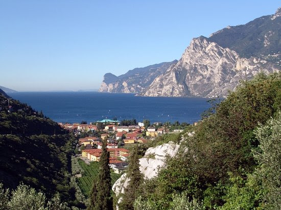 The town of Torbole in Italy