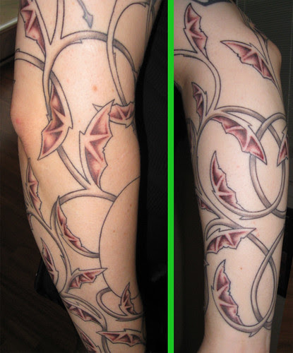 This photo also appears in. Our Tattoos (Set) · Bat Wing Vines & Vampira.