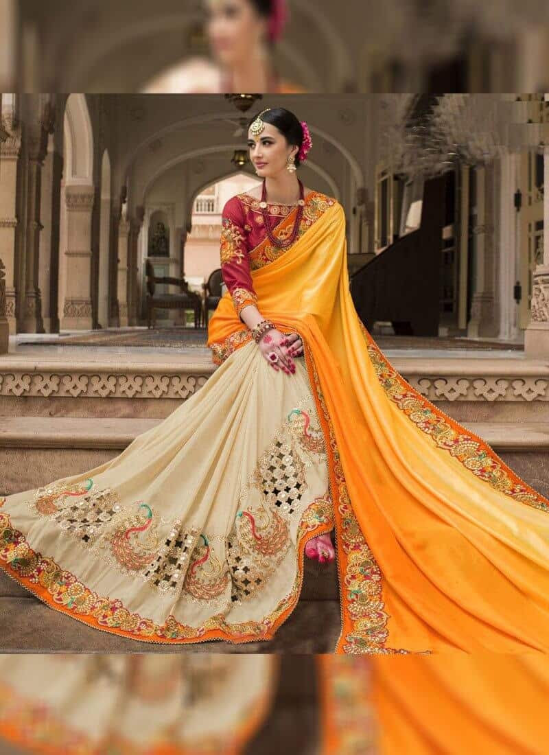 Top Trendy Half And Half Saree Designs To Flaunt Your Style