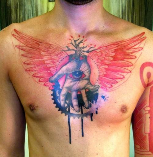 Done by german tattoo artist Peter Aurisch, I love his work!