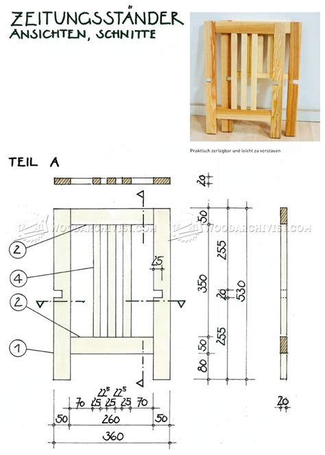 folding book stand plans woodarchivist