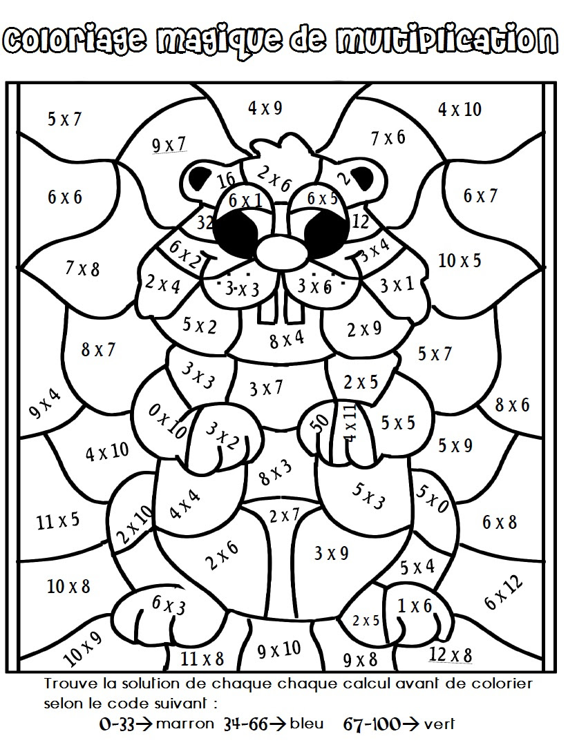 multiplication Plus de coloriages magiques dans l article suivant clic