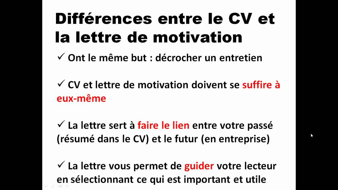 Rédiger une lettre de motivation en Suisse - conseils 