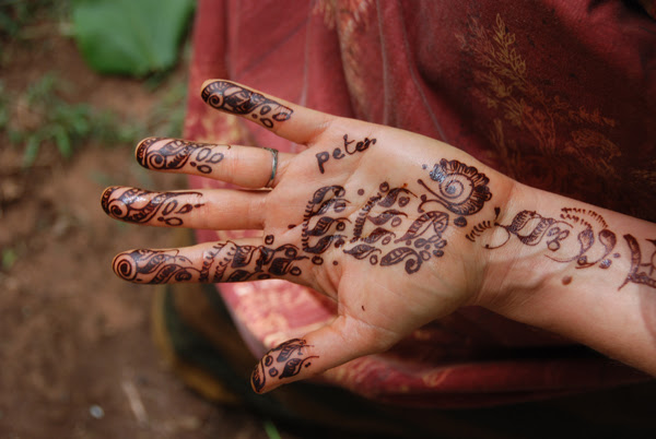  have her come to do henna tattoos for everyone at work. Here is my hand, 
