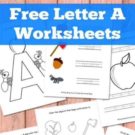  free letter a worksheets for preschool kindergarten kids activities