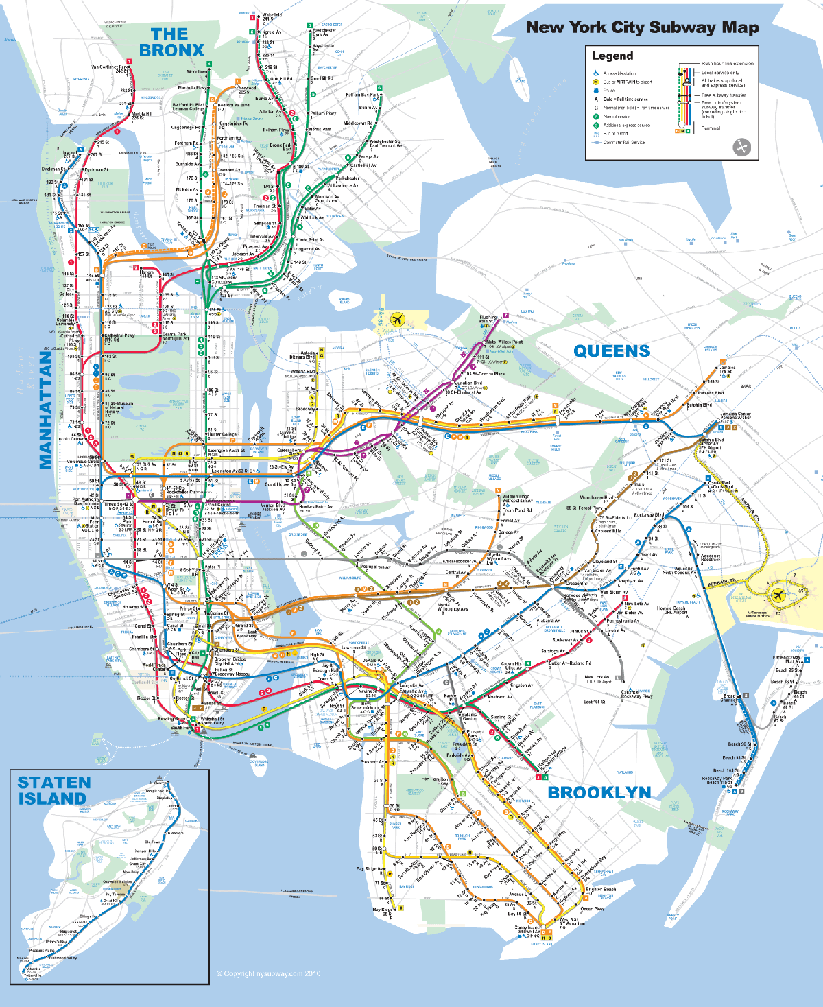 Subway Map Nyc 2022