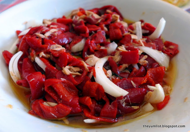 Red Peppers, Onions and Tuna