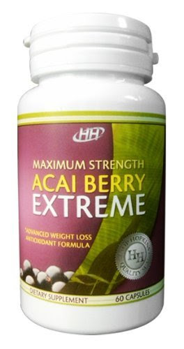Maximum Strength Acai Berry Extreme with Green Tea Extract Weight Loss, Appetite Suppressant, Carb Blocking, Fat Burning Supplement